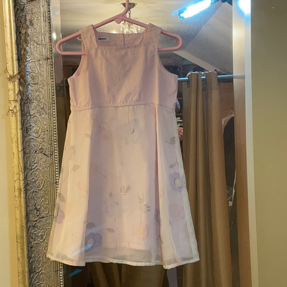DKNY pink floral dress
